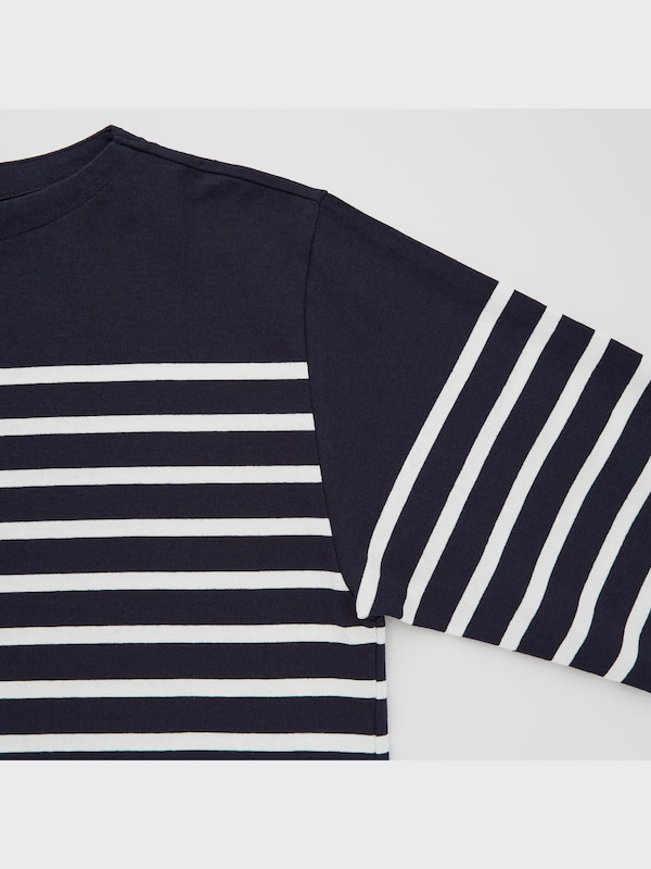 STRIPED OVERSIZED LONG SLEEVE T-SHIRT