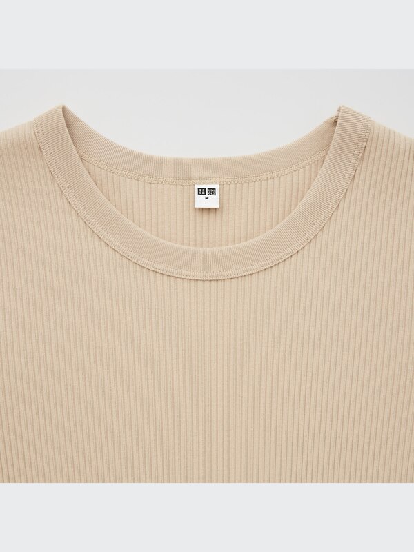 RIBBED SHORT SLEEVE T-SHIRT