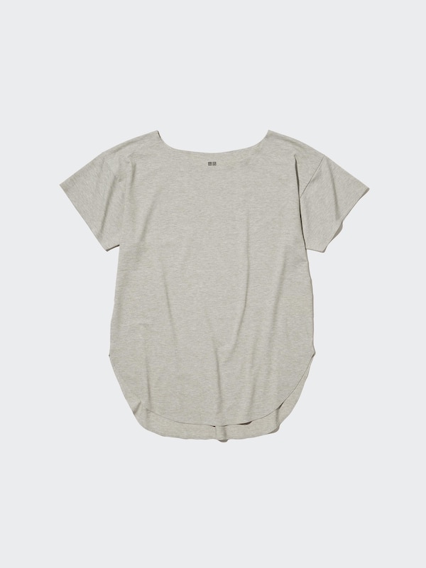 AIRISM SEAMLESS BOAT NECK LONG T-SHIRT