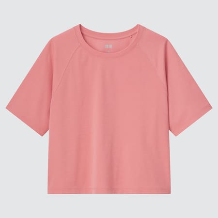 DRY-EX Crew Neck Cropped T-Shirt