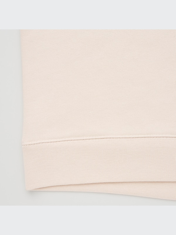 Crew Neck Cropped Long-Sleeve Sweatshirt
