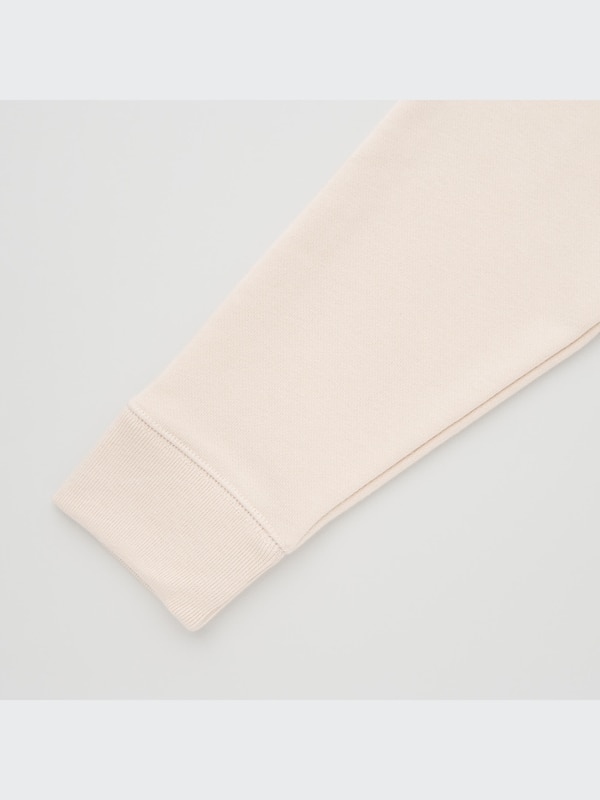 Crew Neck Cropped Long-Sleeve Sweatshirt