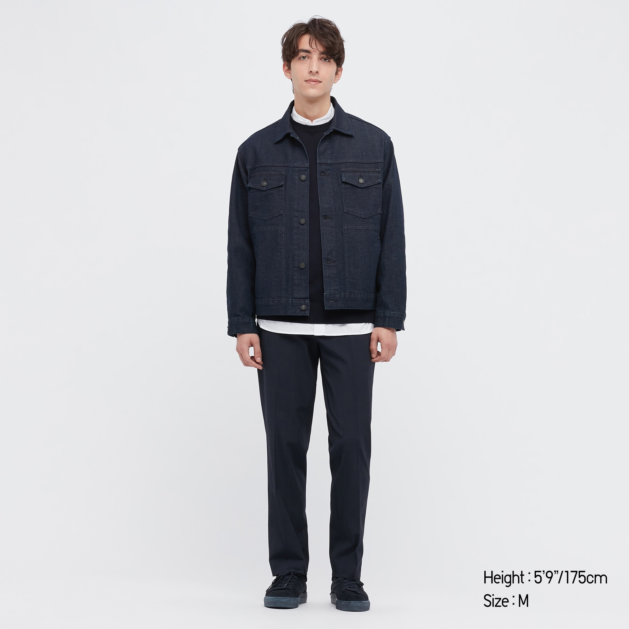 Uniqlo men denim outlet jacket