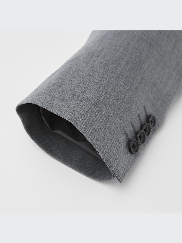 UNIQLO Wool Blend Slim Fit Tweed Jacket