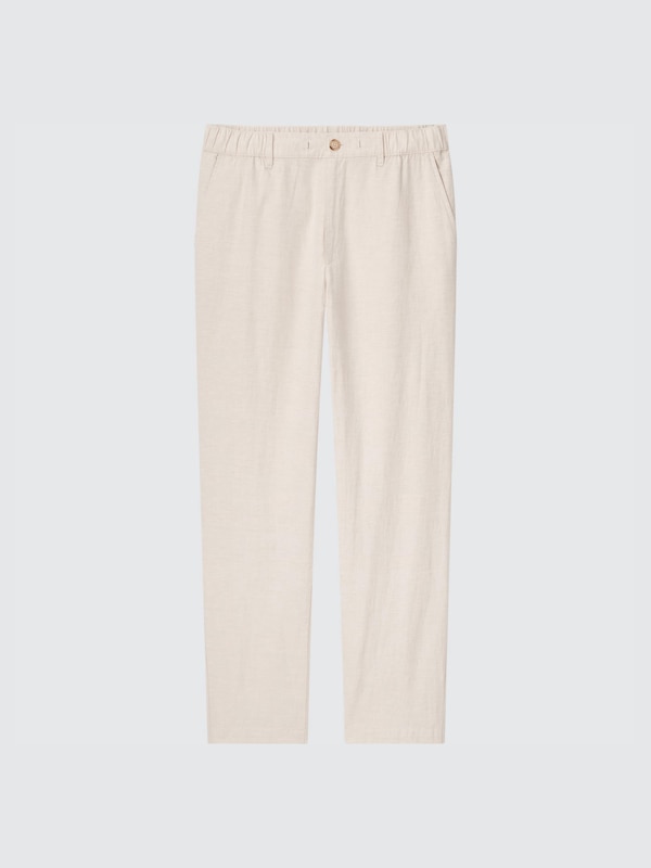 LINEN BLEND RELAXED PANTS