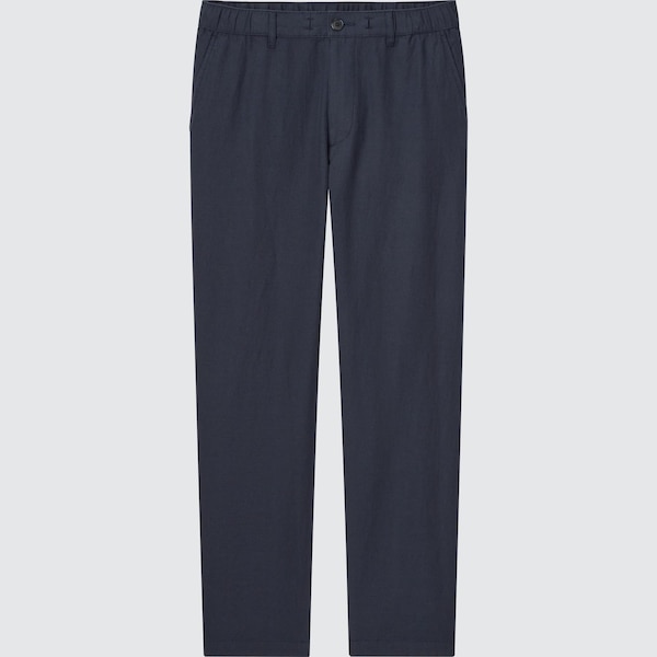 Linen-Blend Relaxed Pants