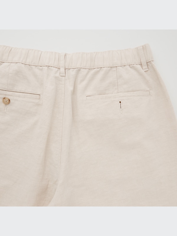 Linen-Blend Relaxed Pants