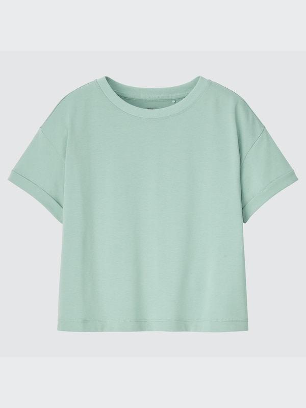AIRISM COTTON CROPPED T-SHIRT
