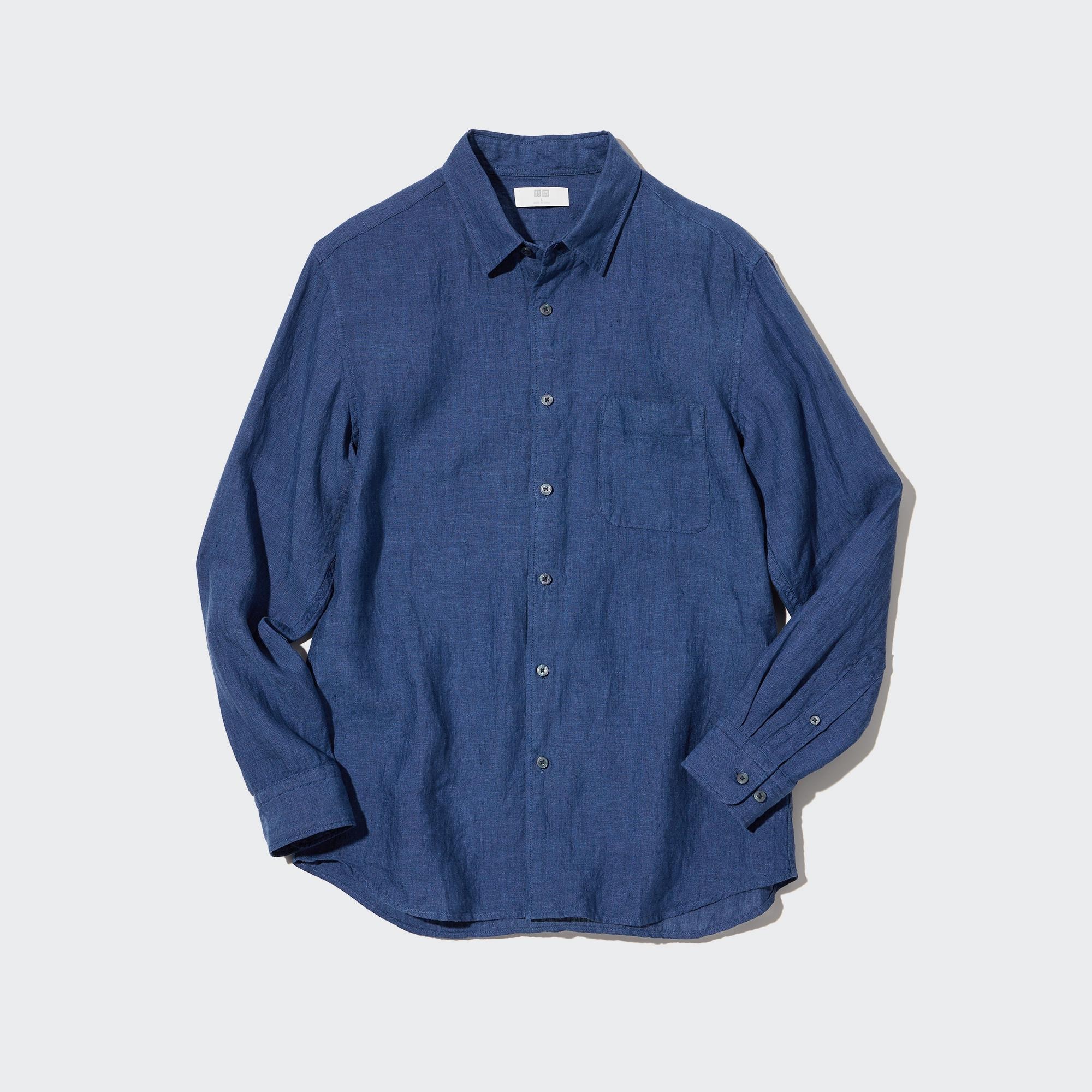 UNIQLO Premium Linen Long-Sleeve Shirt | StyleHint