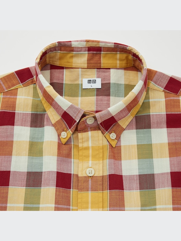 Madras Plaid Short-Sleeve Shirt
