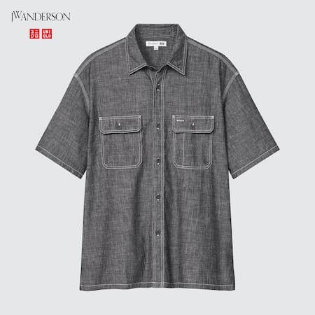 JW Anderson Chambray Oversized Short Sleeved Shirt