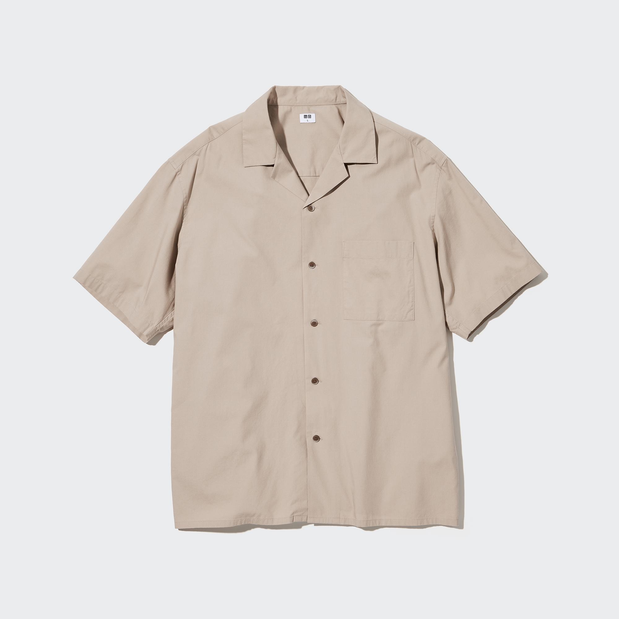 UNIQLO Open Collar Short-Sleeve Shirt | StyleHint