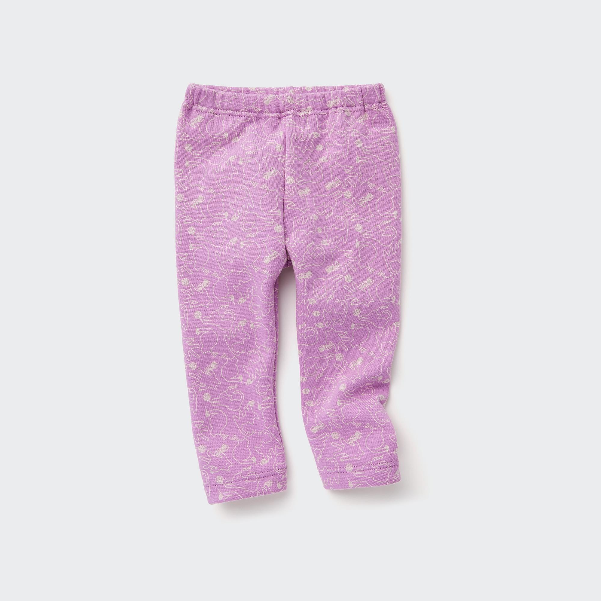 Toddler Fleece Cat Print Leggings UNIQLO