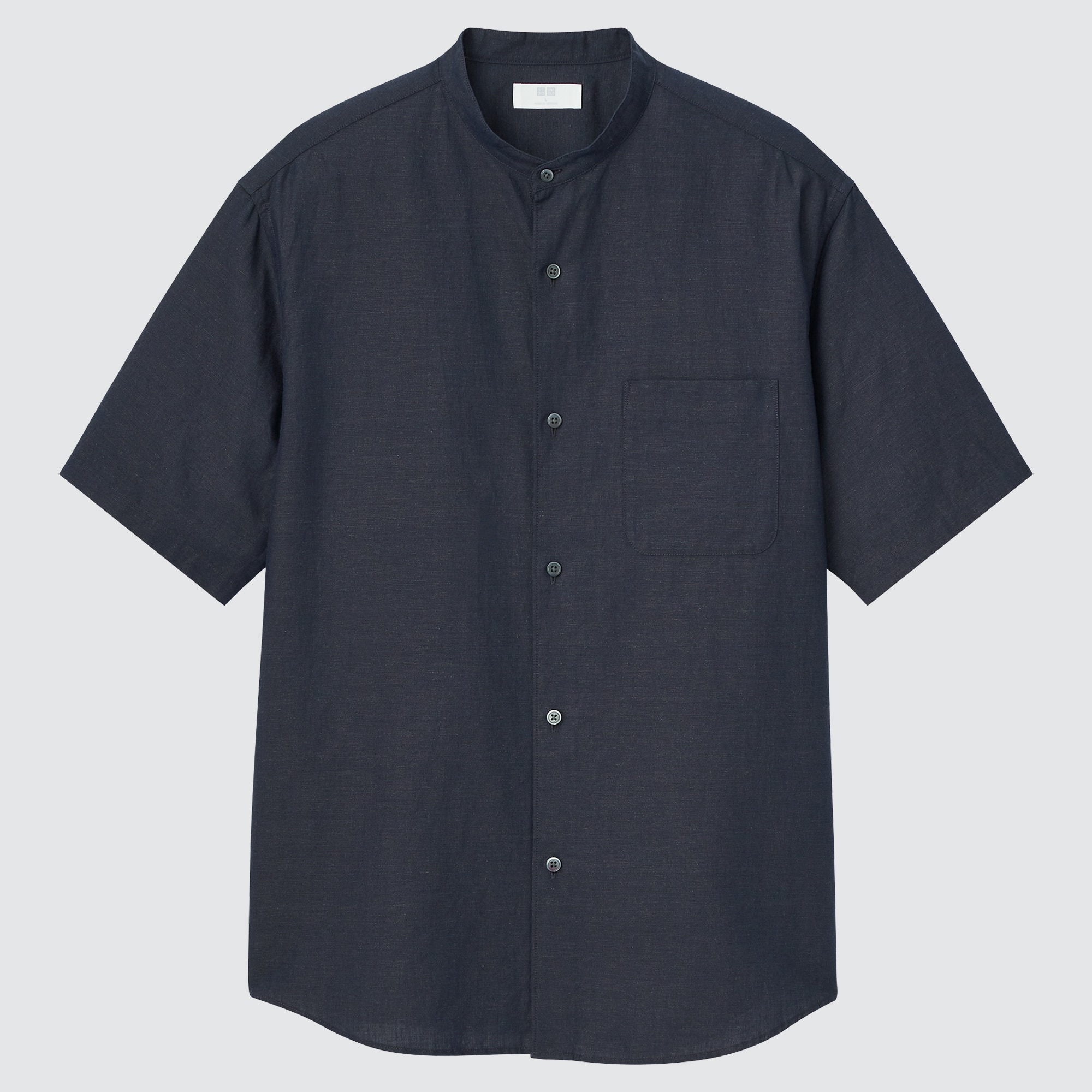 Linen Cotton Short-Sleeve Shirt