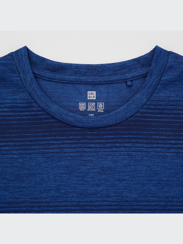 DRY-EX Striped Crew Neck Short-Sleeve T-Shirt