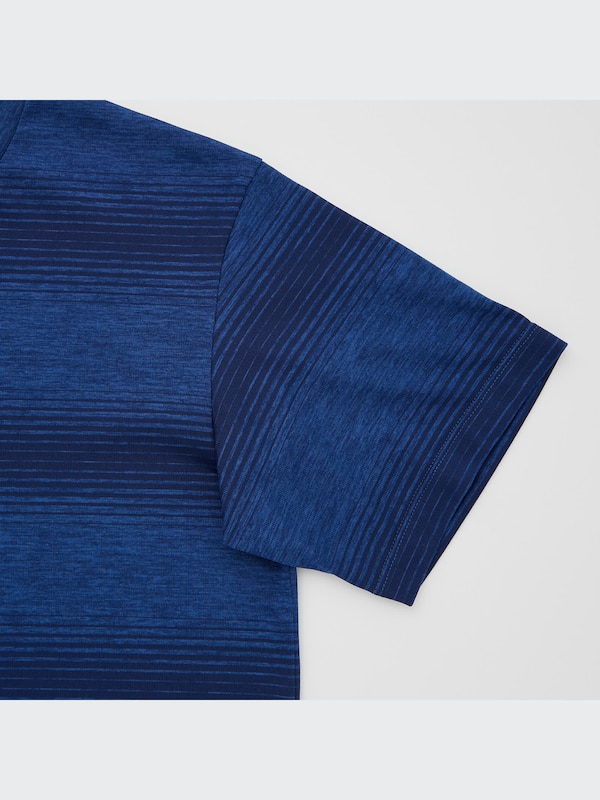 DRY-EX Striped Crew Neck Short-Sleeve T-Shirt