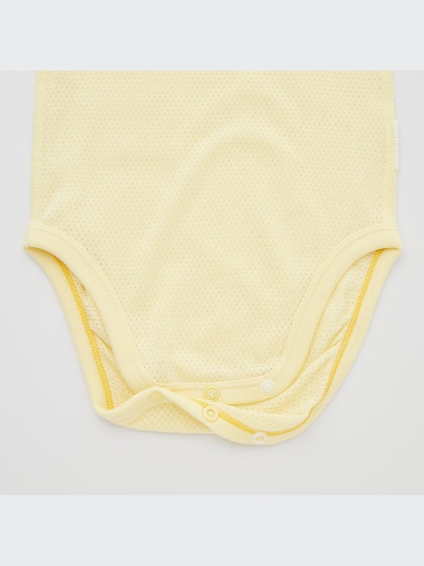Cotton Mesh Bodysuit Sleeveless (Single)