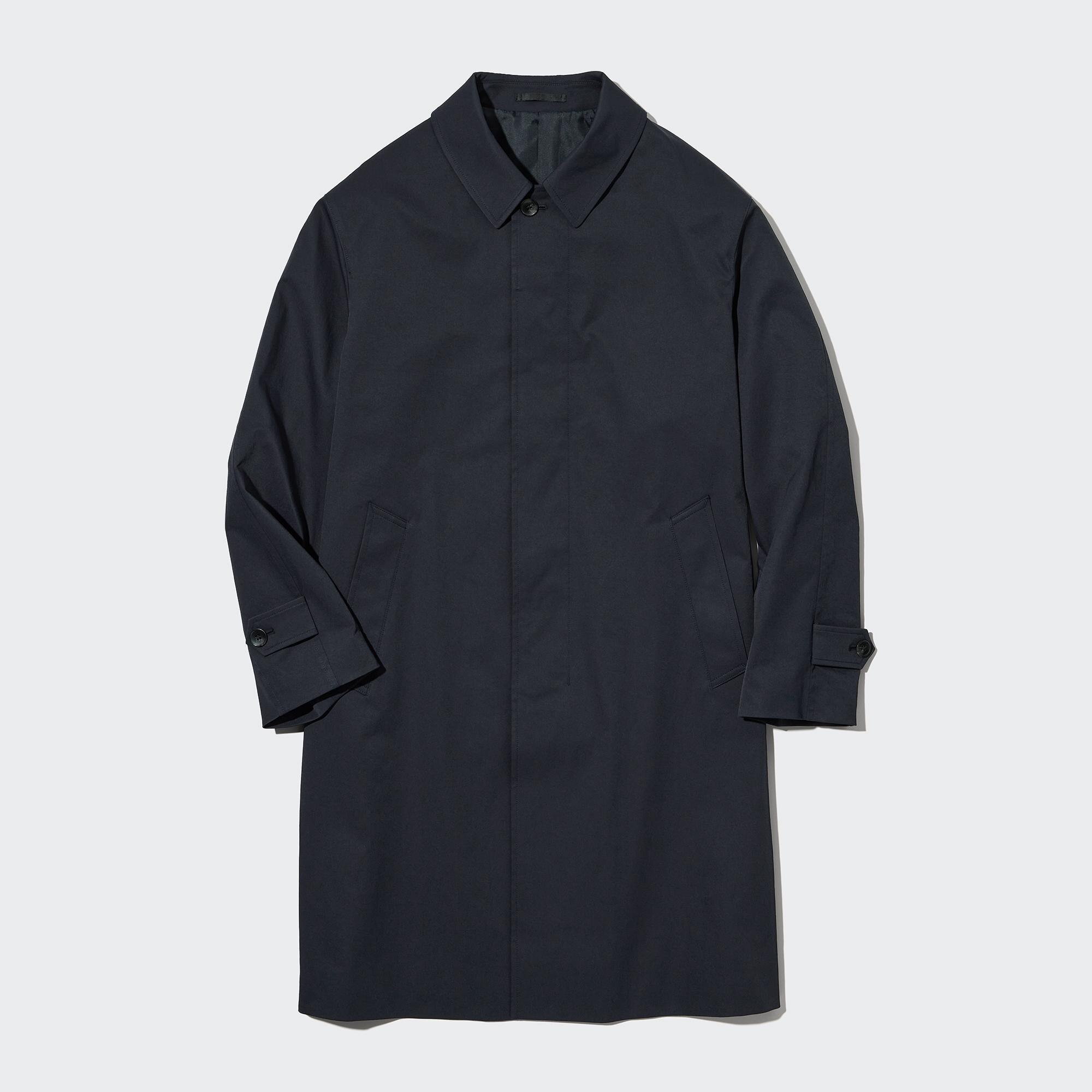 men blocktech single breasted coat