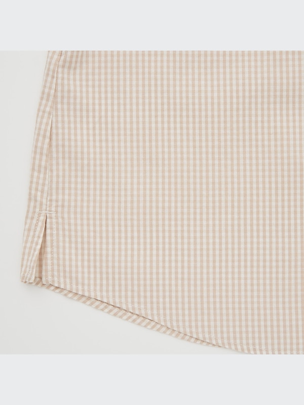 Gingham Short-Sleeve Blouse