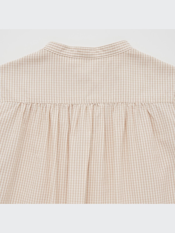 Gingham Short-Sleeve Blouse