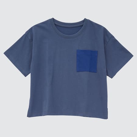 Babies Toddler AIRism Cotton Colour Block Short Sleeved T-Shirt