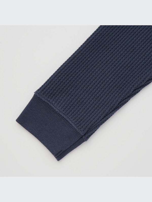 Waffle Crew Neck Long-Sleeve T-Shirt