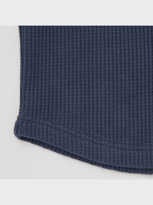 Waffle Crew Neck Long-Sleeve T-Shirt
