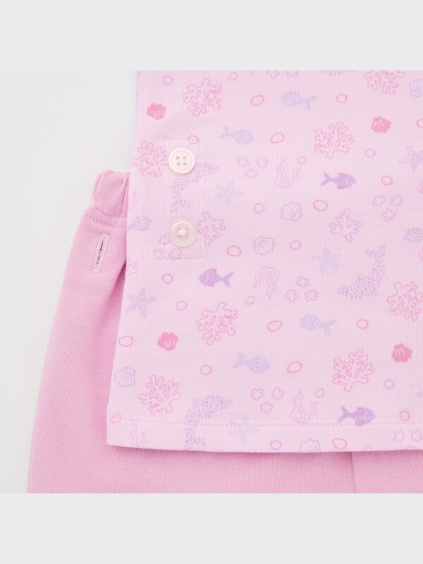 Dry Mermaid + Shell Print Short-Sleeve Pajamas