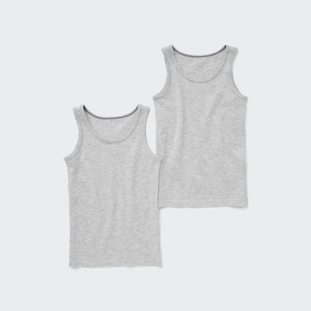 Babies Toddler Cotton Mesh Inner Vest Top (Two Pack)