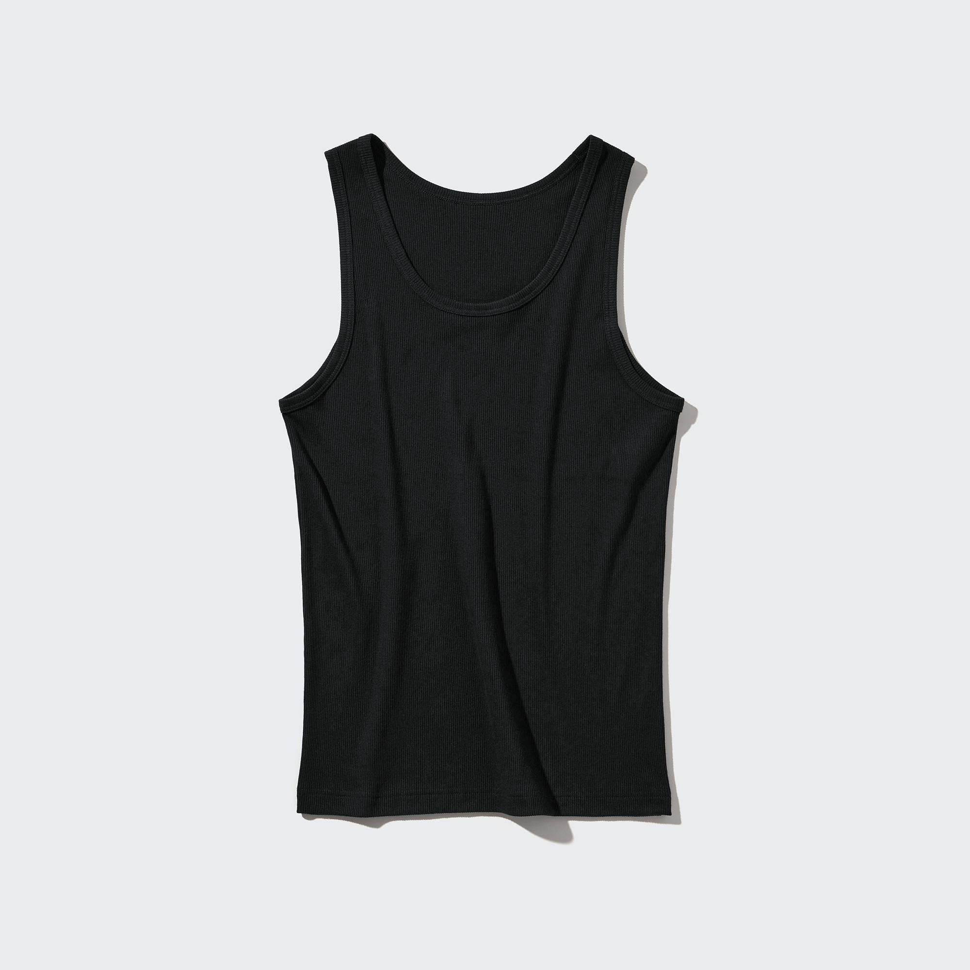 UNIQLO Dry Color Ribbed Tank Top 