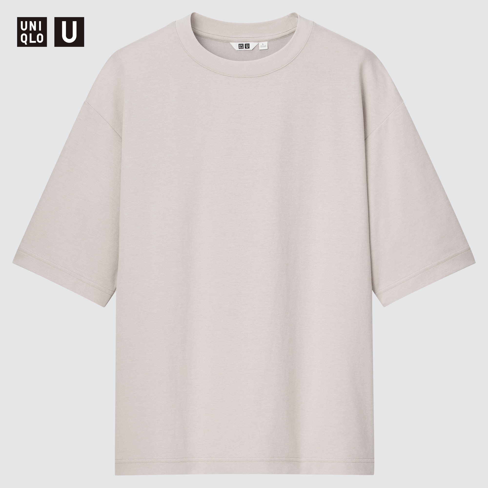 Uniqlo U AIRism Cotton Oversized Crew Neck T-Shirt | UNIQLO UK