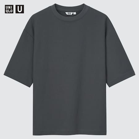 T-Shirt Uniqlo U AIRism Cotone Oversized Girocollo Uomo