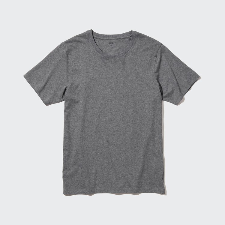 Uniqlo Mens T-Shirts & Tops  Men 100% Supima Cotton Crew Neck Short Sleeved  T-Shirt Green > Iniziative Immobiliari