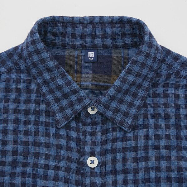 Double Gauze Checked LongSleeve Shirt UNIQLO US