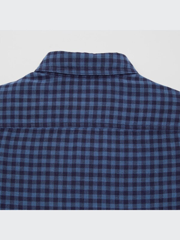 Double Gauze Checked Long-Sleeve Shirt