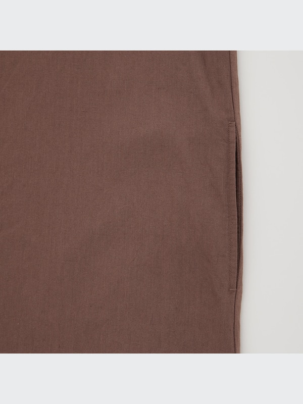 LINEN BLEND KAFTAN DRESS