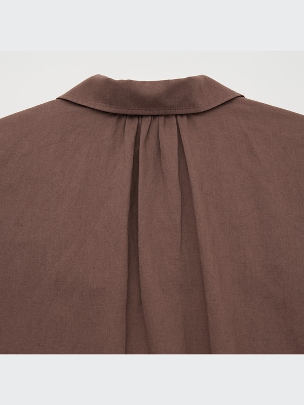 LINEN BLEND KAFTAN DRESS