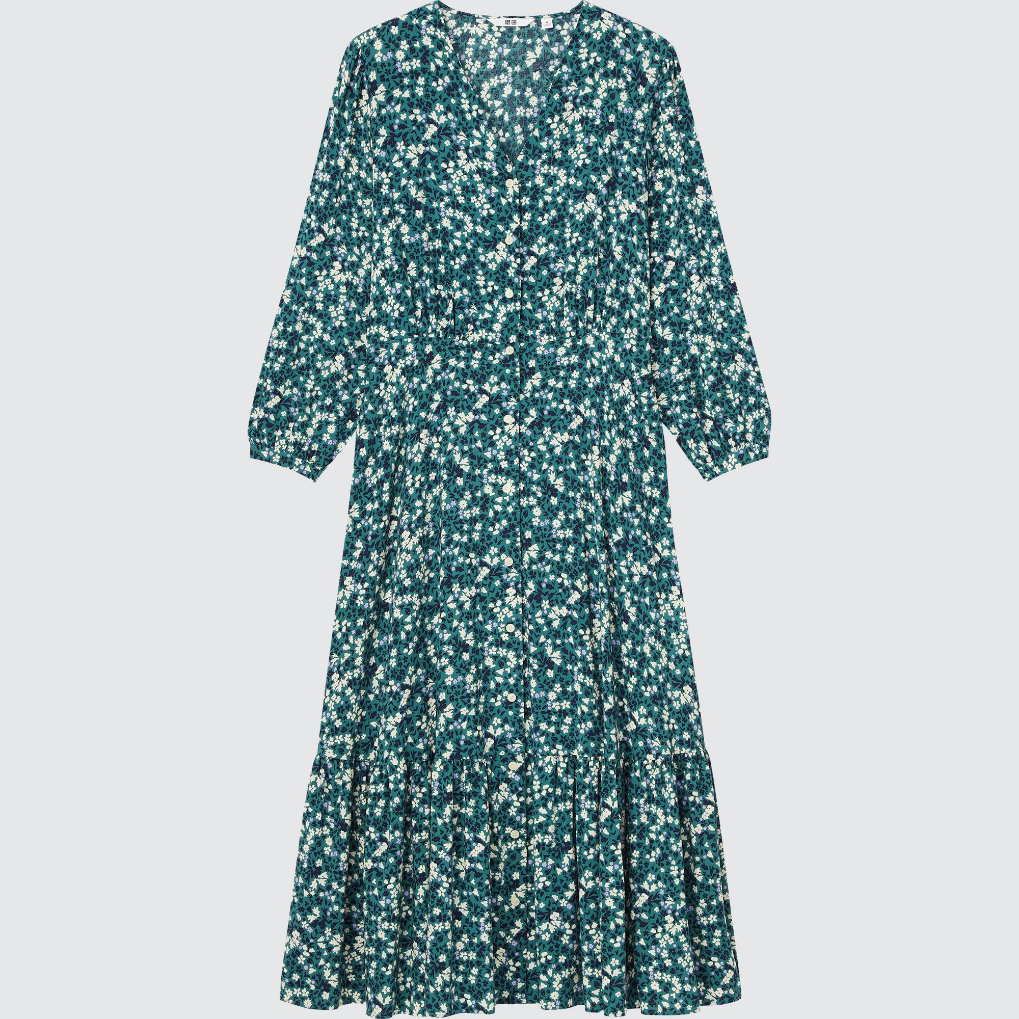 robe verte uniqlo