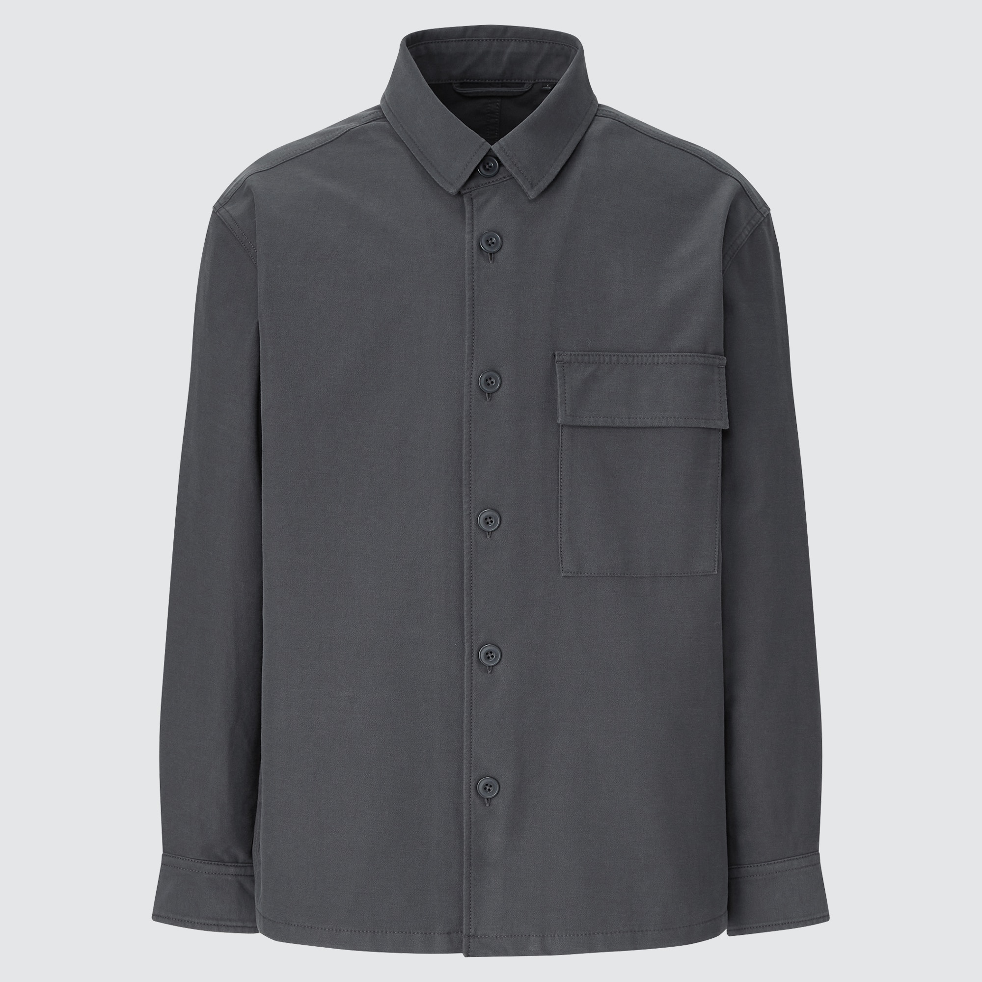 uniqlo overshirt jacket blue