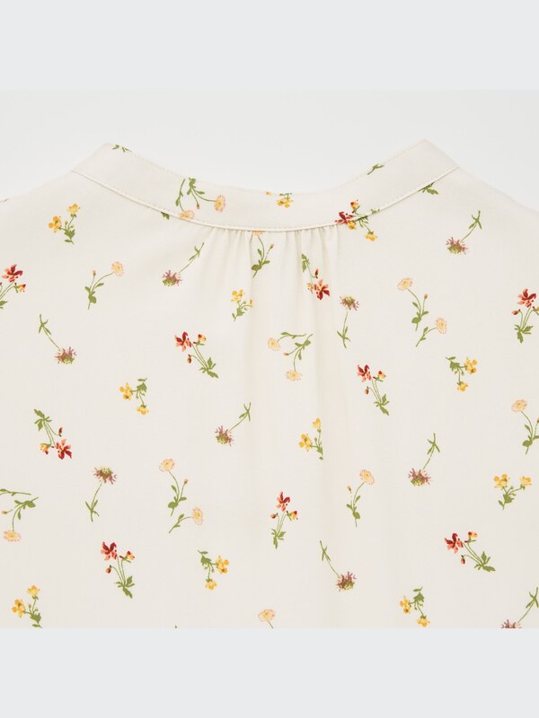 ROBE IMPRIMÉ FLEURS À MANCHES COURTES FILLE