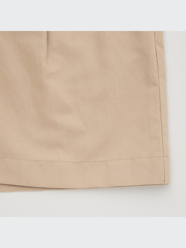 Linen-Blend Short-Sleeve Romper