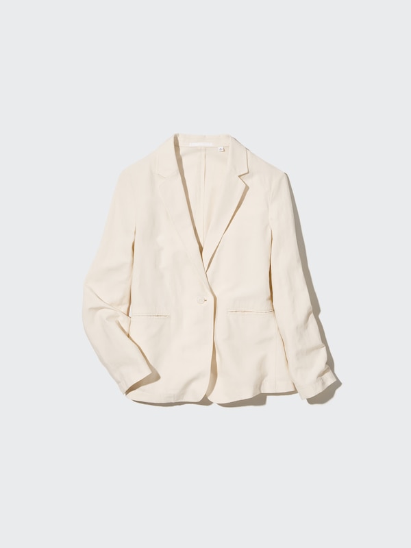 Linen-Blend Jacket