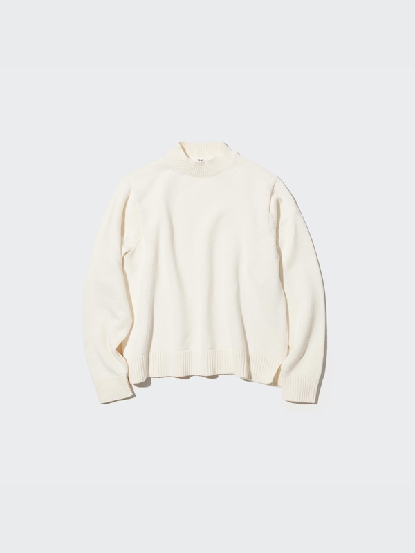 WASHABLE MOCK NECK SWEATER