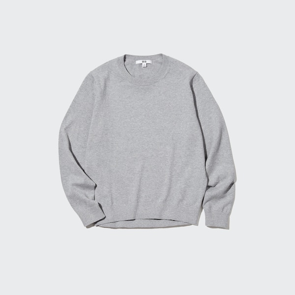 Washable Cotton Crew Neck Sweater | UNIQLO US