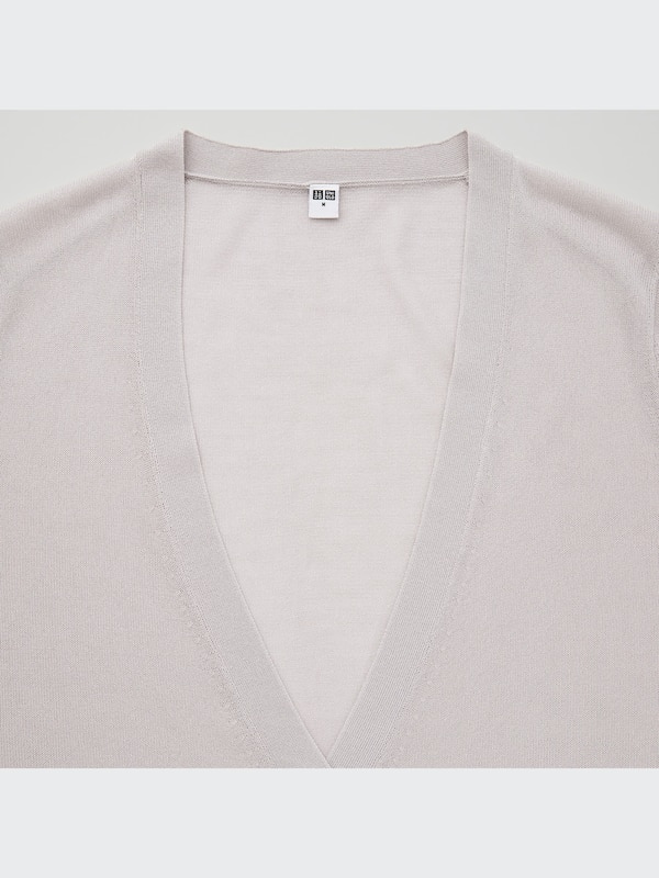 Light V-Neck Long-Sleeve Cardigan