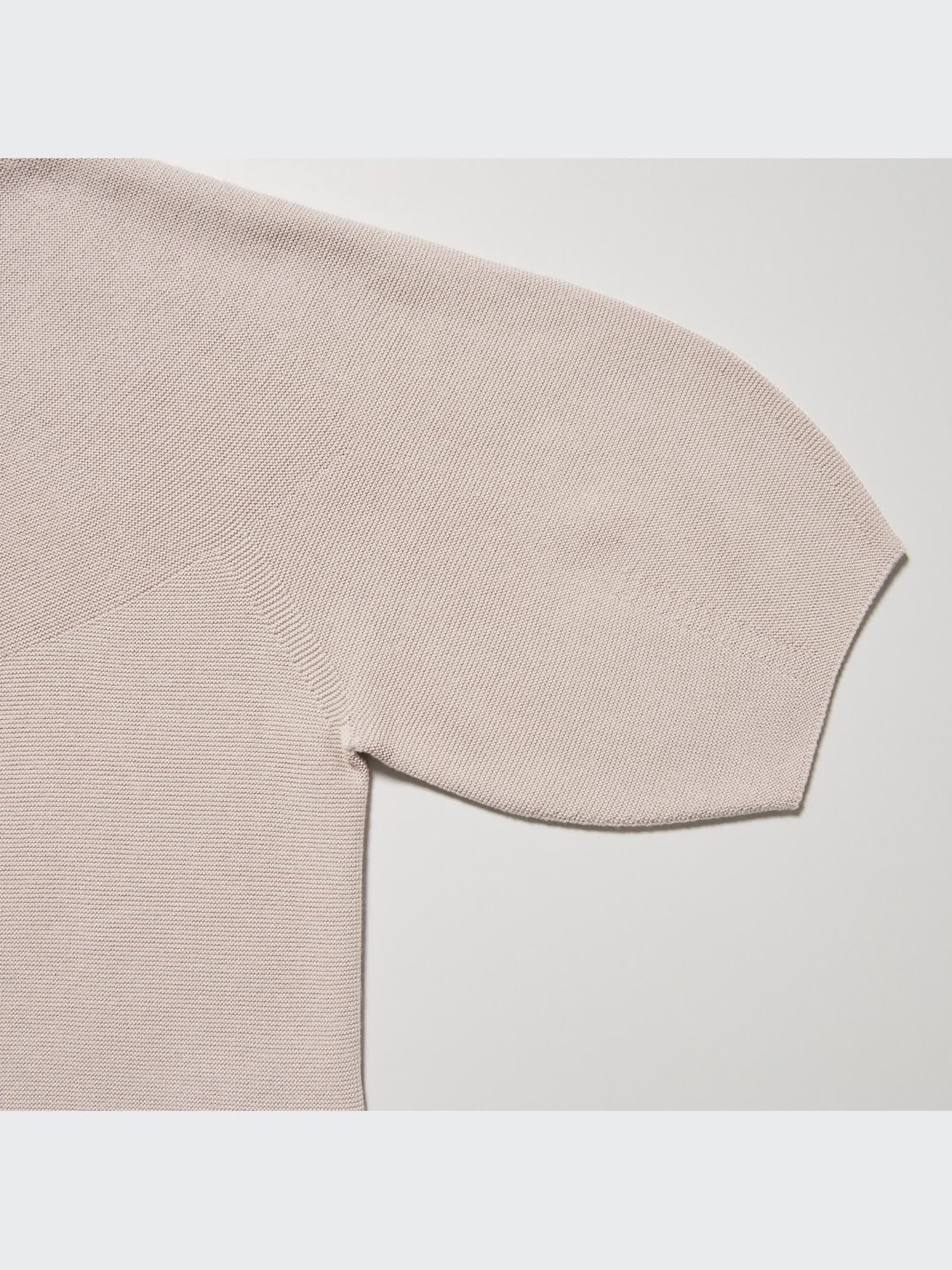 【数量は多】 3D US UNIQLO | Sweater Half-Sleeve Neck Crew Cotton Knit トップス