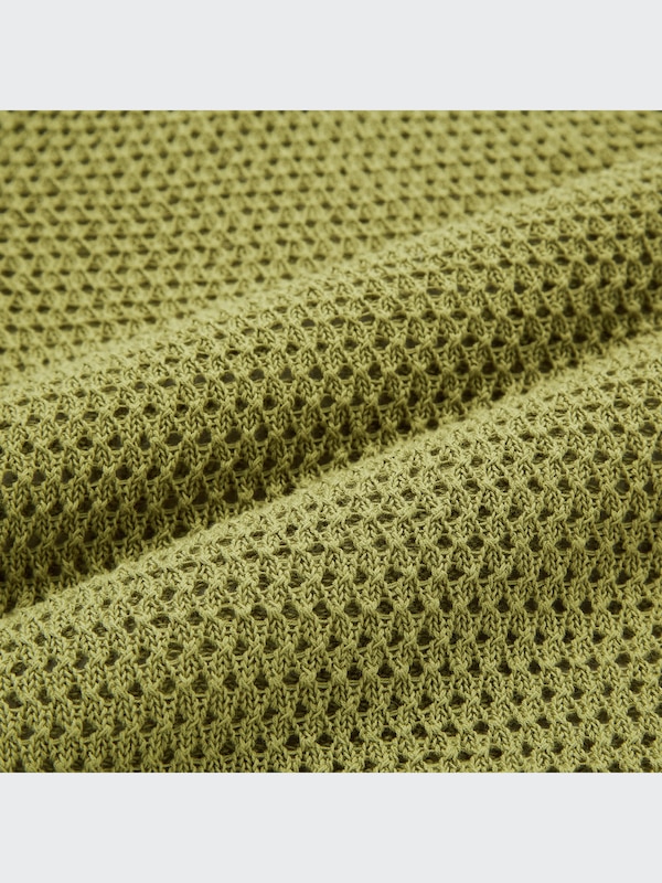 Mesh Long-Sleeve Short Cardigan