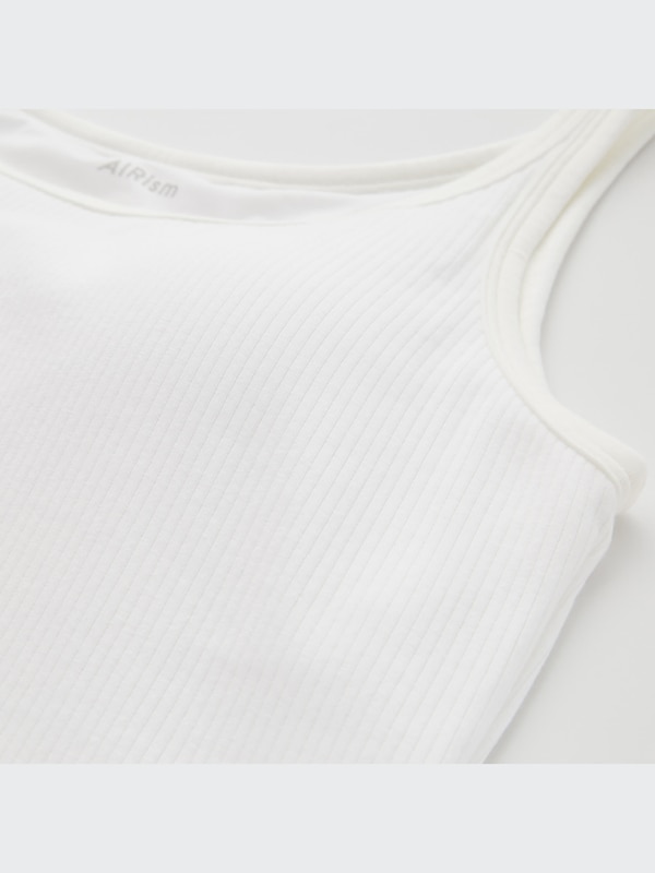 AIRISM COTTON RIBBED BRA SLEEVELESS TOP