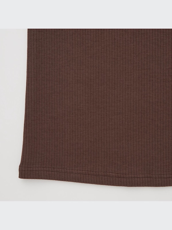 AIRISM COTTON RIBBED BRA SLEEVELESS TOP