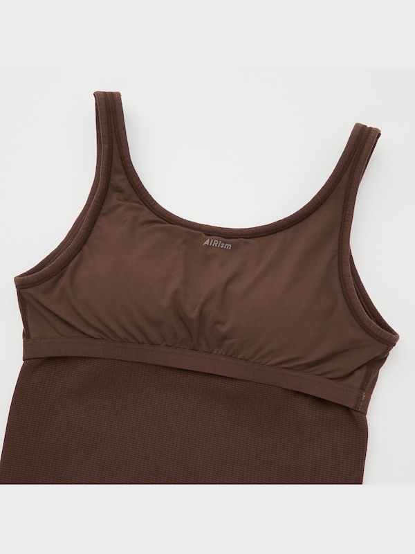 AIRISM COTTON RIBBED BRA SLEEVELESS TOP